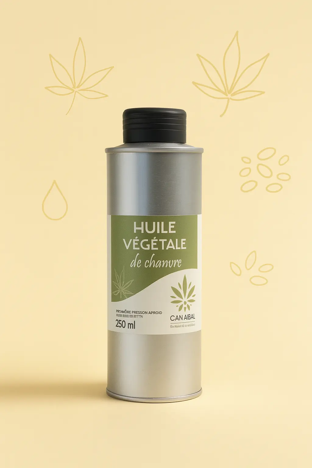 Huile végétale de graines décortiquées