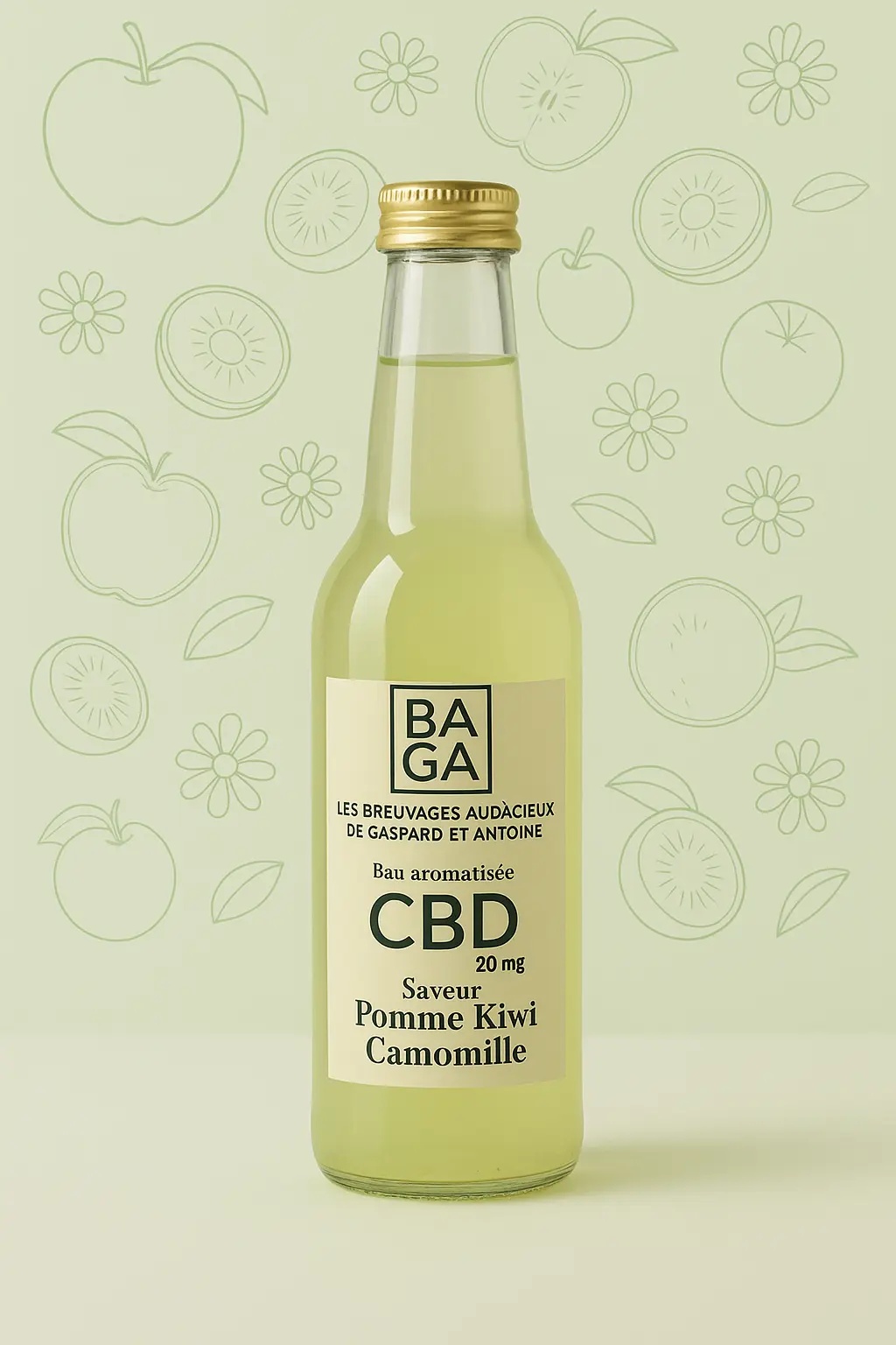 Eau Gazeuse Aromatisée au CBD